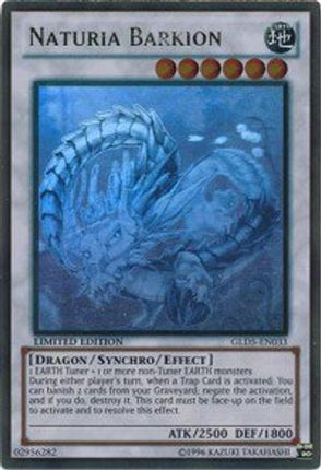 Naturia Barkion (Ghost/Gold Rare) [GLD5-EN033] Limited