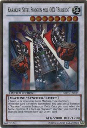 Karakuri Steel Shogun mdl 00X "Bureido" (Gold Rare) [GLD5-EN035] Limited