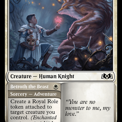 Besotted Knight // Betroth the Beast [Wilds of Eldraine]