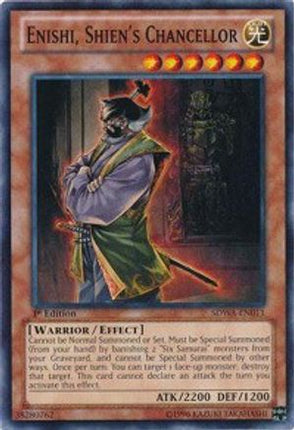Enishi, Shien's Chancellor (Common / Short Print) [SDWA-EN011] Structure Deck: Samurai Warlords 1st Edition