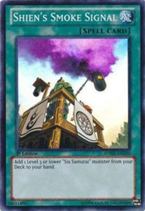 Shien's Smoke Signal (Super Rare) [SDWA-EN030] Structure Deck: Samurai Warlords 1st Edition