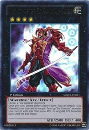 Shadow of the Six Samurai - Shien (Ultra Rare) [SDWA-EN041] Structure Deck: Samurai Warlords 1st Edition
