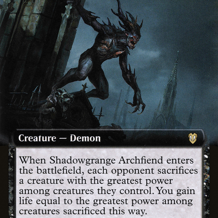 Shadowgrange Archfiend (Extended Art) [Crimson Vow Commander]