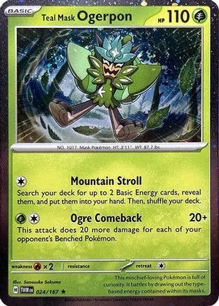 Teal Mask Ogerpon (Cosmos Holo) - 24/null [Miscellaneous Cards & Products] Holofoil