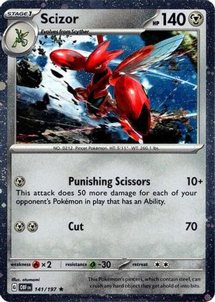 Scizor - 141/197 (Cosmos Holo) [Miscellaneous Cards & Products] Holofoil