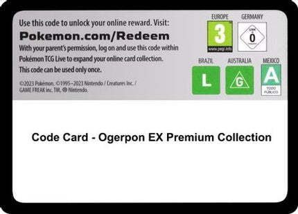 Code Card - Ogerpon EX Premium Collection - null/null [Miscellaneous Cards & Products]