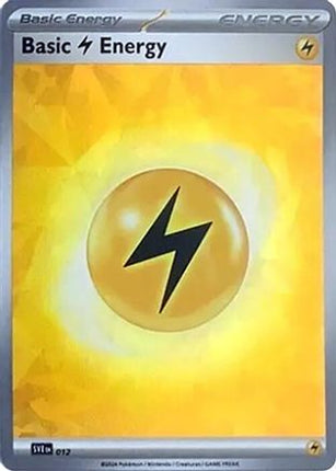 Basic Lightning Energy (Cracked Ice Holo) - 12/null [SVE: Scarlet & Violet Energies] Holofoil