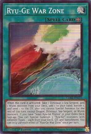 Ryu-Ge War Zone [CRBR-EN036] Super Rare 1st Edition