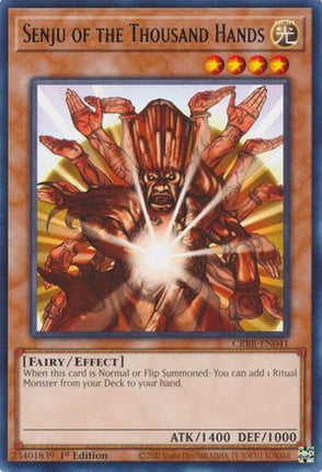 Senju of the Thousand Hands [CRBR-EN041] Rare 1st Edition