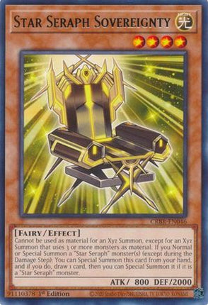 Star Seraph Sovereignty (Rare) [CRBR-EN046] 1st Edition