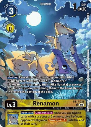 Renamon (Legend Pack 2024 Box Topper) [BT17-031] [Chain of Liberation] Foil