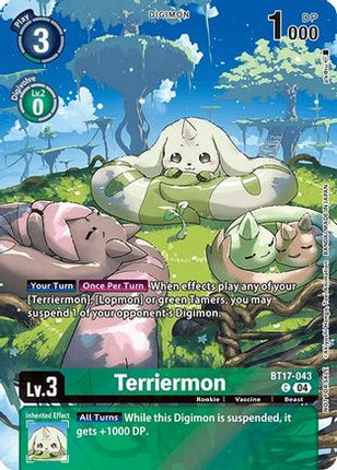 Terriermon (Legend Pack 2024 Box Topper) [BT17-043] [Chain of Liberation] Foil