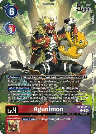 Agunimon (Legend Pack 2024 Box Topper) [BT17-011] [Chain of Liberation] Foil
