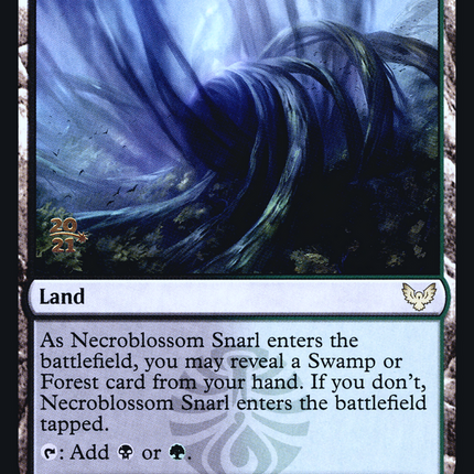 Necroblossom Snarl [Strixhaven: School of Mages Promos] Prerelease Foil