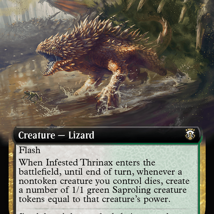 Infested Thrinax (Extended Art) [Modern Horizons 3 Commander]