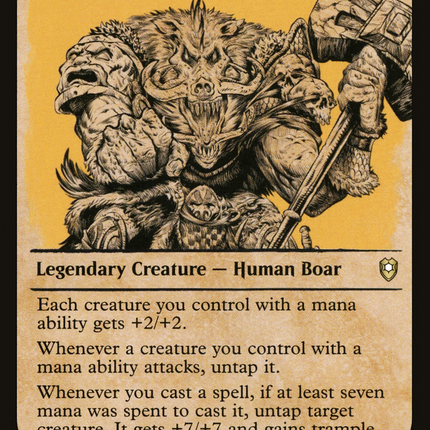 Raggadragga, Goreguts Boss (Showcase) [Commander Legends: Battle for Baldur's Gate]