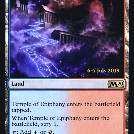Temple of Epiphany [Core Set 2020 Promos] Prerelease Foil