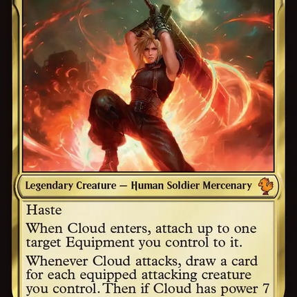 Cloud, Ex-SOLDIER (Surge Foil) [Commander: FINAL FANTASY]