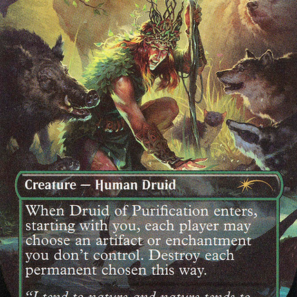 Druid of Purification (Borderless) [Secret Lair Drop] Foil