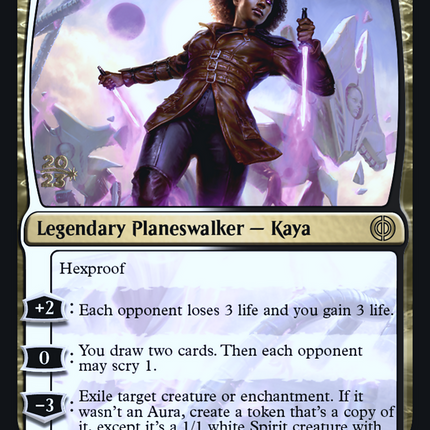 Kaya, Intangible Slayer [Phyrexia: All Will Be One Promos] Prerelease Foil