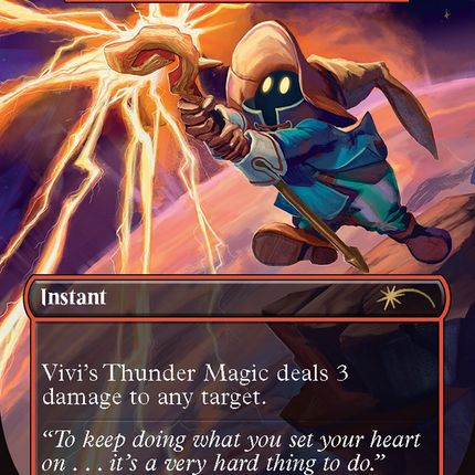 Lightning Bolt - Vivi's Thunder Magic  (Borderless) [Secret Lair Drop]