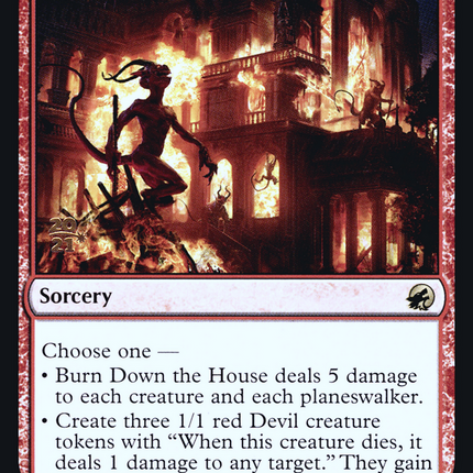 Burn Down the House [Innistrad: Midnight Hunt Promos] Prerelease Foil