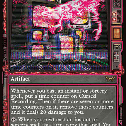 Cursed Recording (315) (Showcase) [Duskmourn: House of Horror]