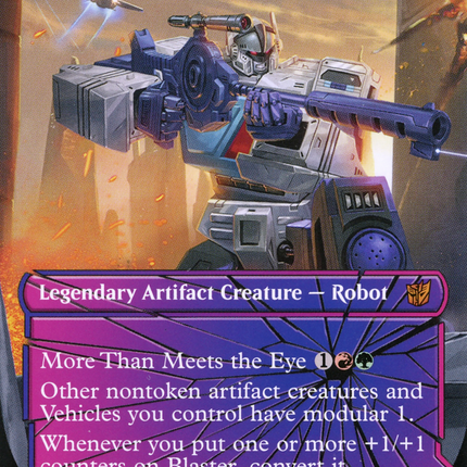 Blaster, Combat DJ // Blaster, Morale Booster (Borderless) [Transformers]