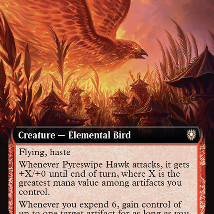 Pyreswipe Hawk [Bloomburrow Commander] Foil