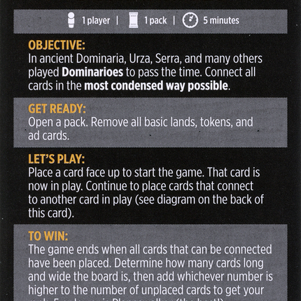 Dominarioes // Dominarioes (cont'd) [Dominaria United Minigames]