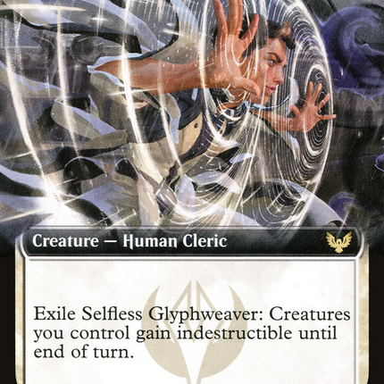 Selfless Glyphweaver // Deadly Vanity (Extended Art) [Strixhaven: School of Mages]