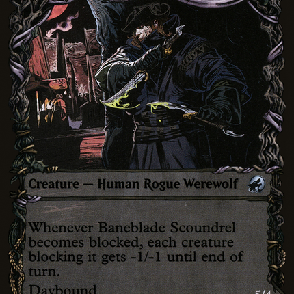 Baneblade Scoundrel // Baneclaw Marauder (Showcase) [Innistrad: Midnight Hunt]