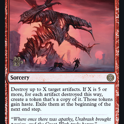 Red Sun's Twilight [Phyrexia: All Will Be One Promos] Prerelease Foil