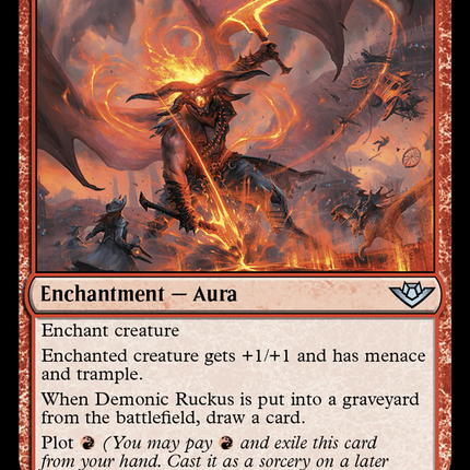 Demonic Ruckus [Outlaws of Thunder Junction] Foil