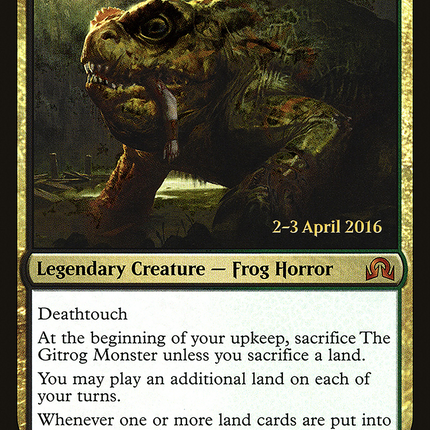 The Gitrog Monster [Shadows over Innistrad Promos] Prerelease Foil