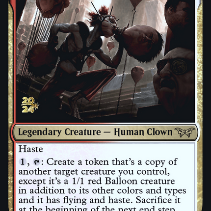 The Jolly Balloon Man [Duskmourn: House of Horror Promos] Prerelease Foil