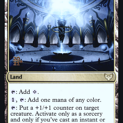 Hall of Oracles [Strixhaven: School of Mages Promos] Prerelease Foil