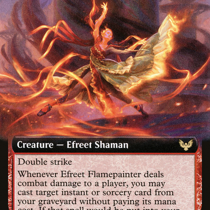 Efreet Flamepainter (Extended Art) [Strixhaven: School of Mages]