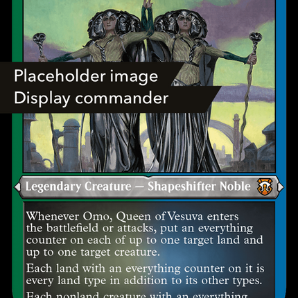Omo, Queen of Vesuva [Modern Horizons 3 Commander] Ripple Etched Foil