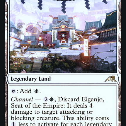 Eiganjo, Seat of the Empire [Kamigawa: Neon Dynasty Promos] Prerelease Foil