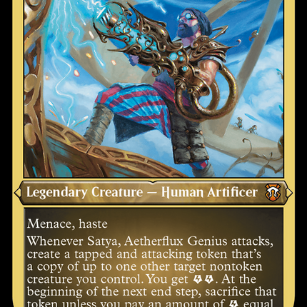 Satya, Aetherflux Genius [Modern Horizons 3 Commander] Etched Foil