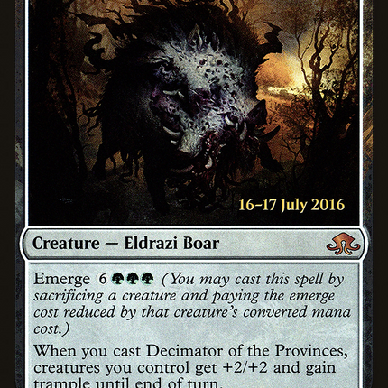 Decimator of the Provinces [Eldritch Moon Promos] Prerelease Foil