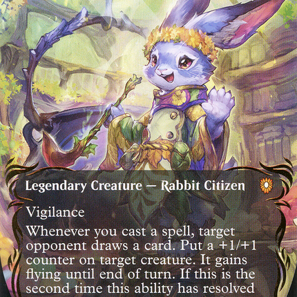 Ms. Bumbleflower (Borderless) [Bloomburrow Commander] Raised Foil