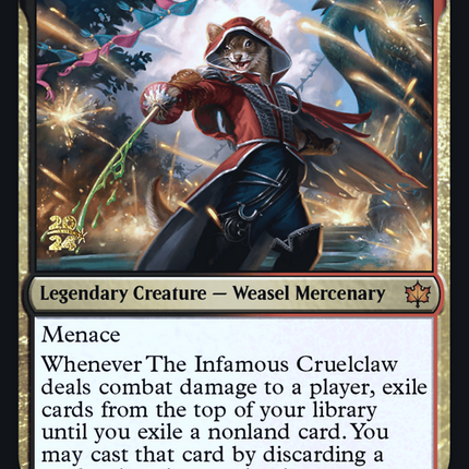 The Infamous Cruelclaw [Bloomburrow Promos] Prerelease Foil