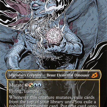 Illuna, Apex of Wishes (Showcase) (Borderless) [Ikoria: Lair of Behemoths]