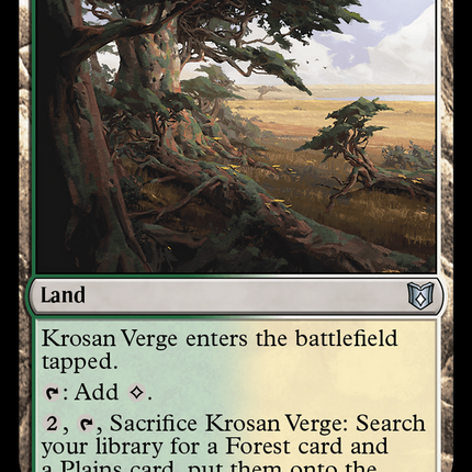 Krosan Verge [Wilds of Eldraine Commander]