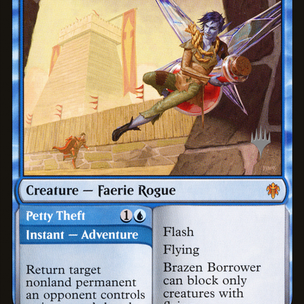 Brazen Borrower // Petty Theft [Throne of Eldraine Promos]
