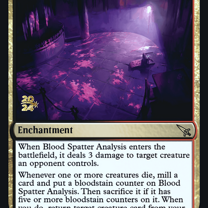 Blood Spatter Analysis [Murders at Karlov Manor Promos] Prerelease Foil