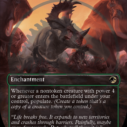 Life Finds a Way (Borderless) [Jurassic World Collection] (Emblem) Foil