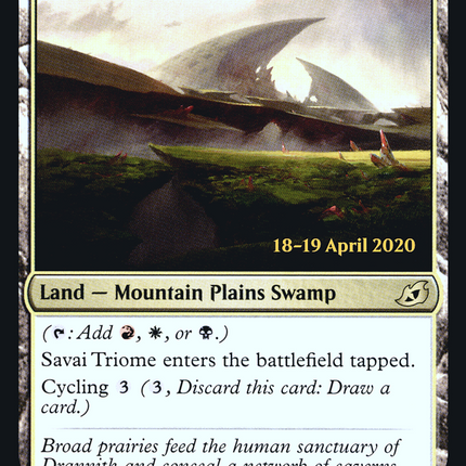 Savai Triome [Ikoria: Lair of Behemoths Promos] Prerelease Foil